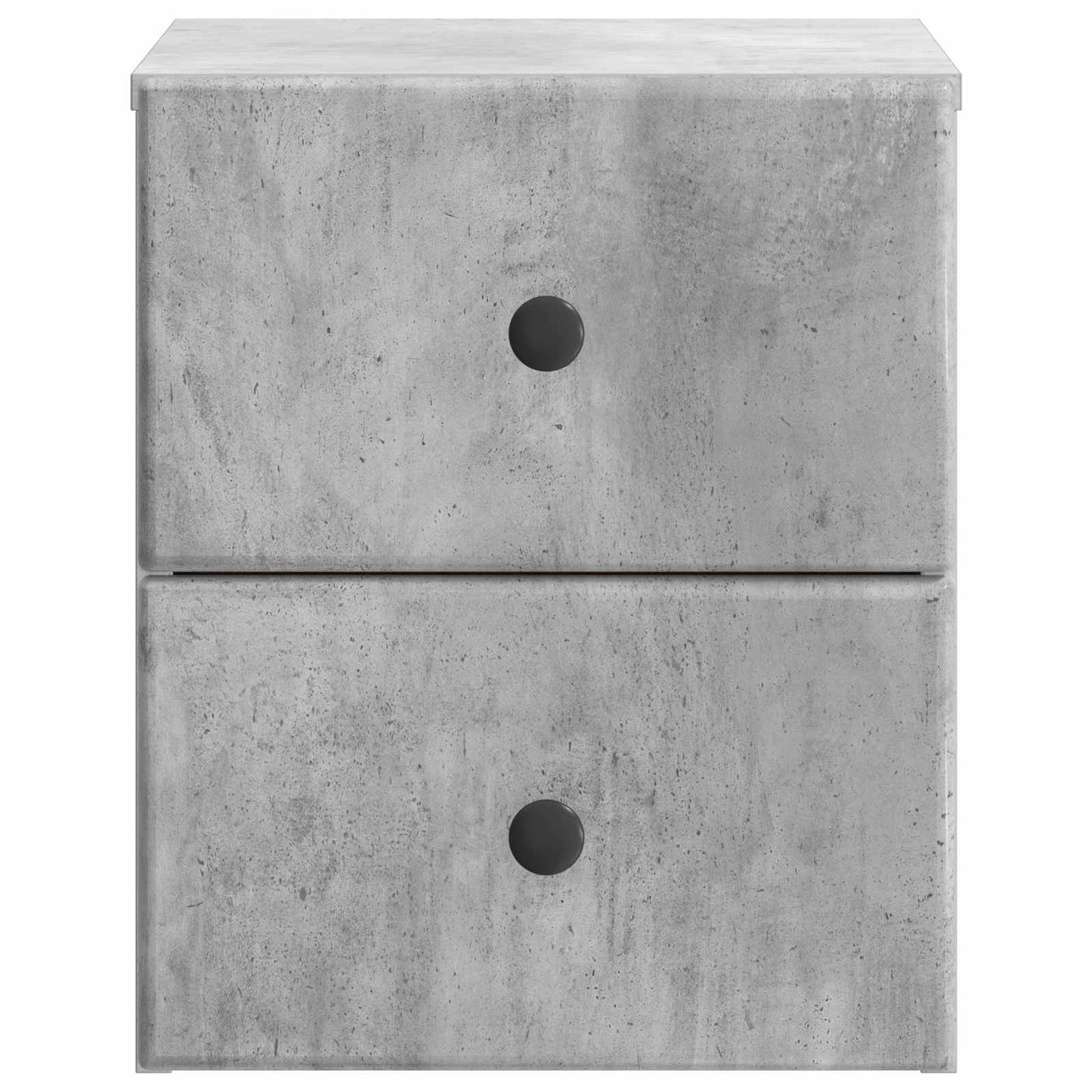 Væghængt Natbord med skuffe 2 pcs Betongrå 34,5 x 33 x 40 cm
