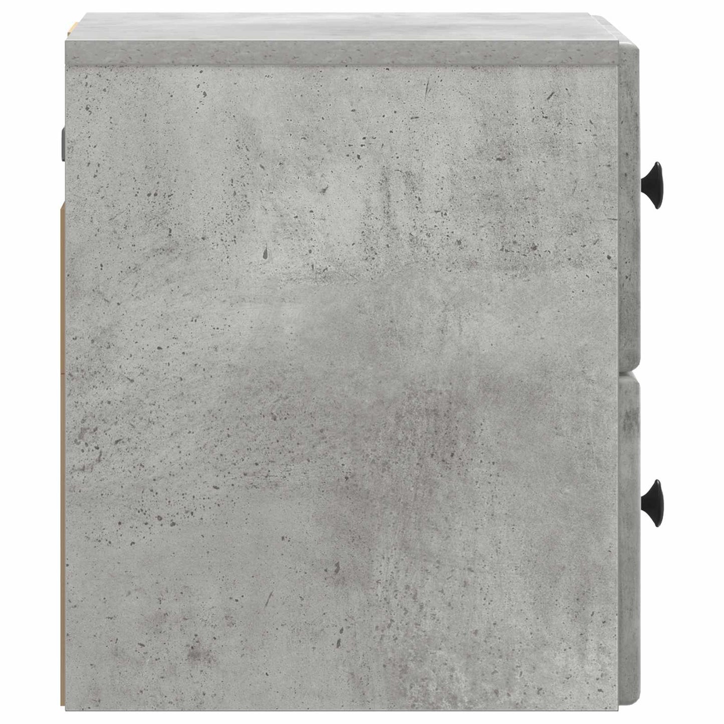 Væghængt Natbord med skuffe 2 pcs Betongrå 34,5 x 33 x 40 cm