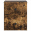 Væghængt Natbord med skuffe 2 pcs Røget eg 34,5 x 33 x 40 cm