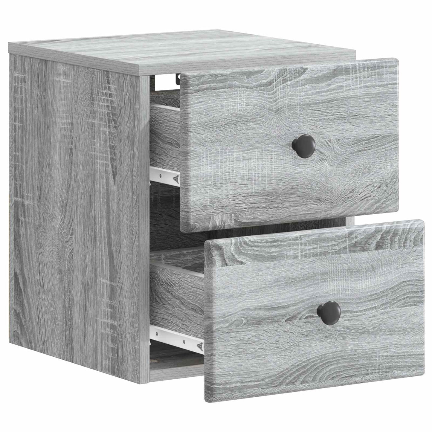Væghængt Natbord 2 pcs Grå sonoma-eg 34,5 x 33 x 40 cm