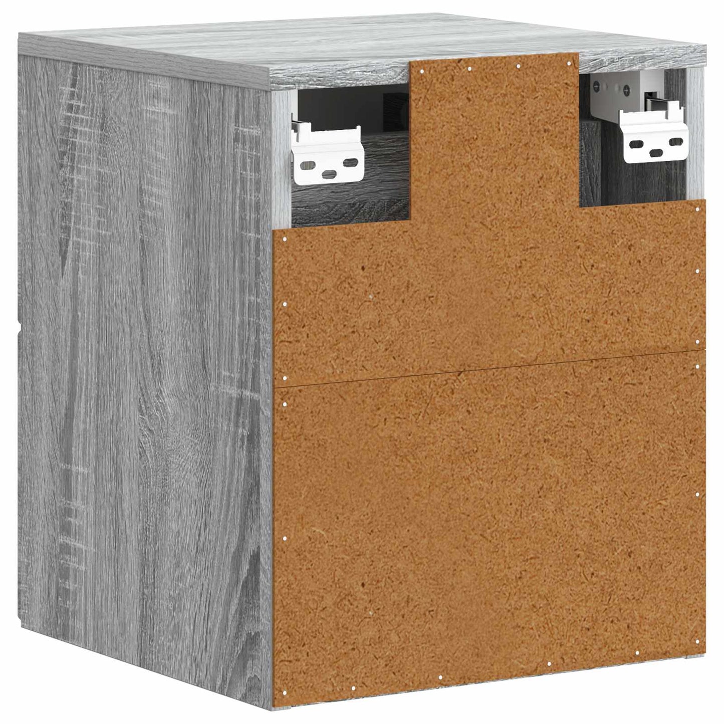 Væghængt Natbord 2 pcs Grå sonoma-eg 34,5 x 33 x 40 cm