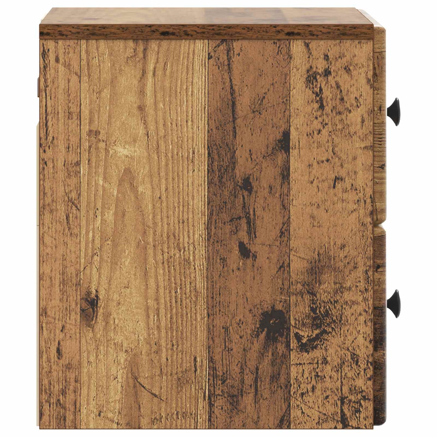 Væghængt Natbord med skuffe 2 pcs Gammelt træ 34,5 x 33 x 40 cm