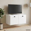 Væghængt TV-skab 59,5 x 41 x 30 cm Hvid Konstrueret træ