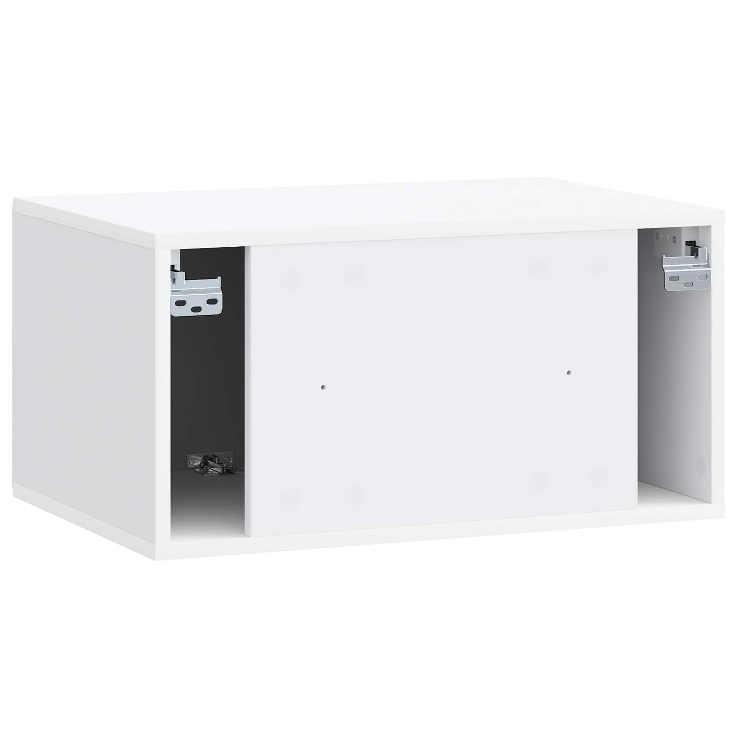 Væghængt TV-skab 59,5 x 41 x 30 cm Hvid Konstrueret træ
