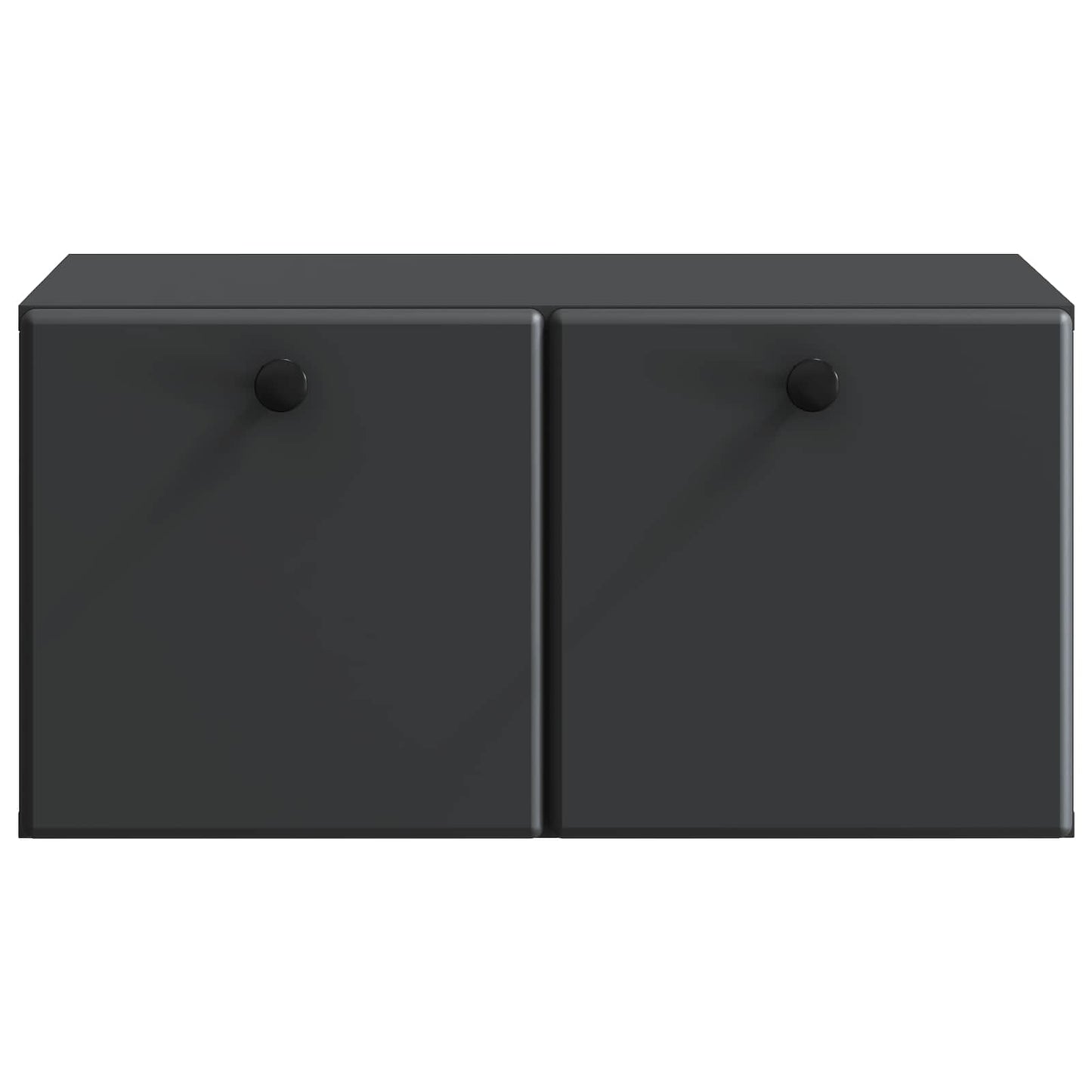 Væghængt TV-skab 59,5 x 41 x 30 cm Sort Konstrueret træ