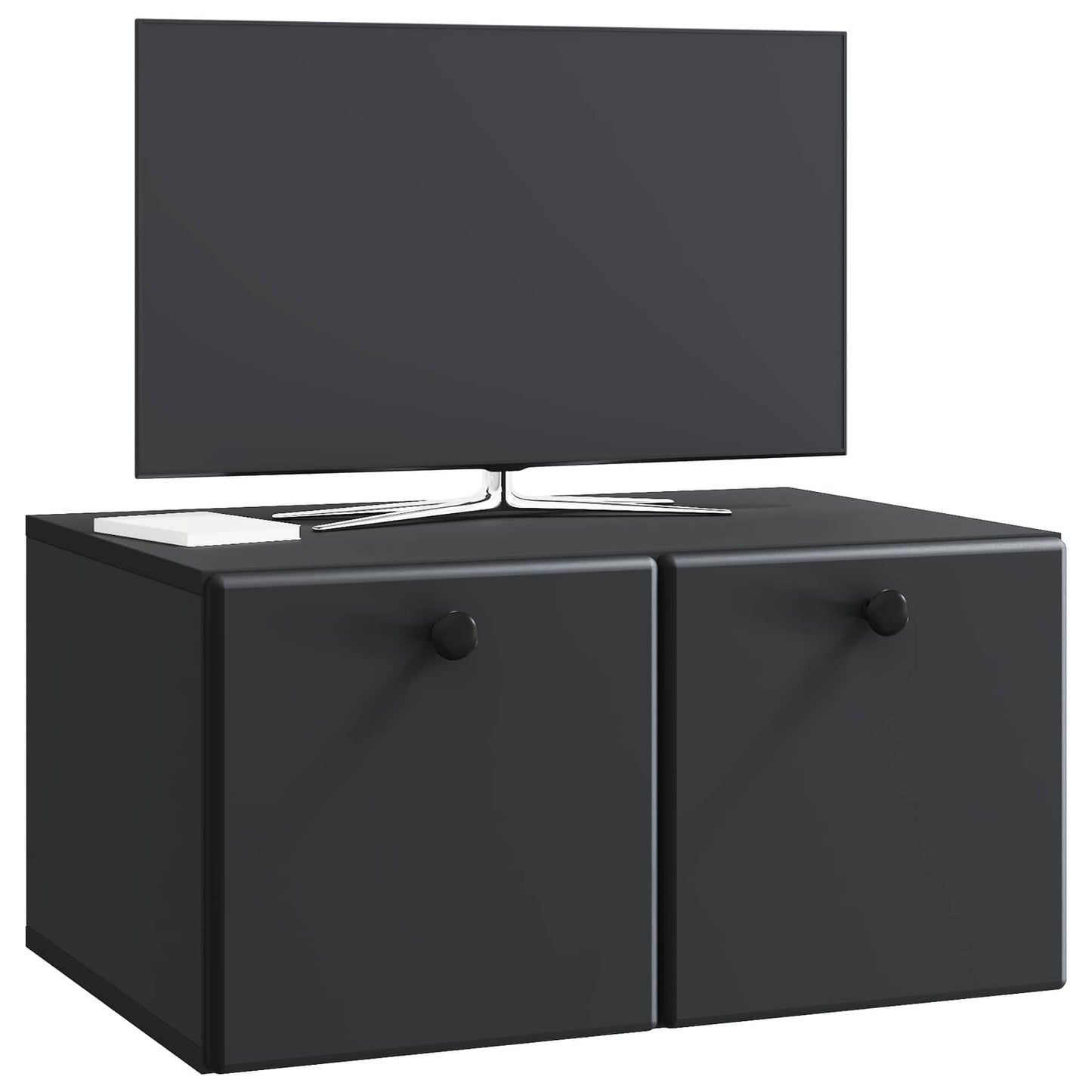 Væghængt TV-skab 59,5 x 41 x 30 cm Sort Konstrueret træ