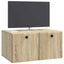 Væghængt TV-skab 59,5 x 41 x 30 cm Sonoma-eg Konstrueret træ