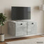 Væghængt TV-skab 59,5 x 41 x 30 cm Betongrå Konstrueret træ