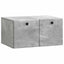 Væghængt TV-skab 59,5 x 41 x 30 cm Betongrå Konstrueret træ