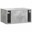 Væghængt TV-skab 59,5 x 41 x 30 cm Betongrå Konstrueret træ