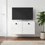 Væghængt TV-skab 59,5 x 41 x 30 cm Hvid højglans