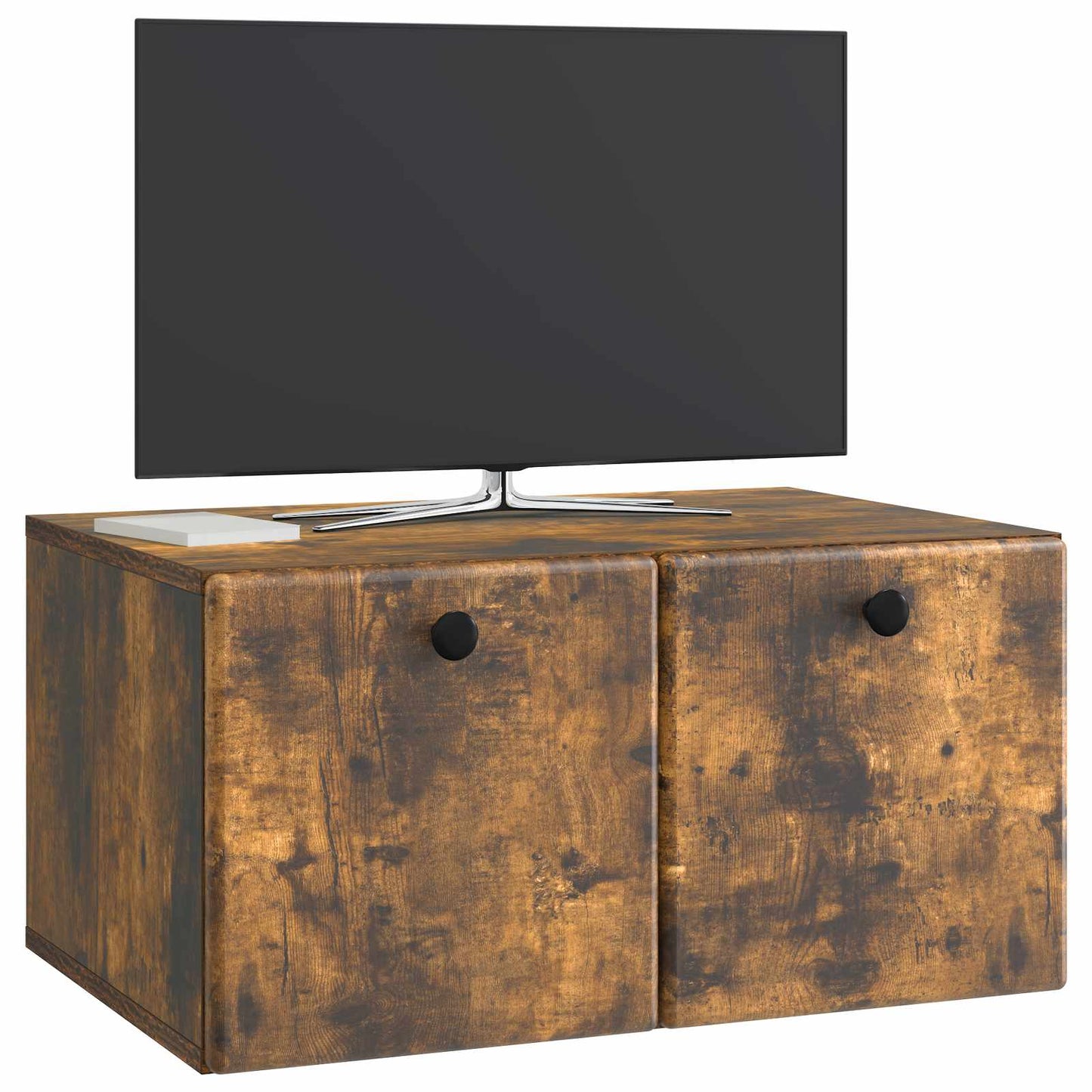 Væghængt TV-skab 59,5 x 41 x 30 cm Røget eg Konstrueret træ