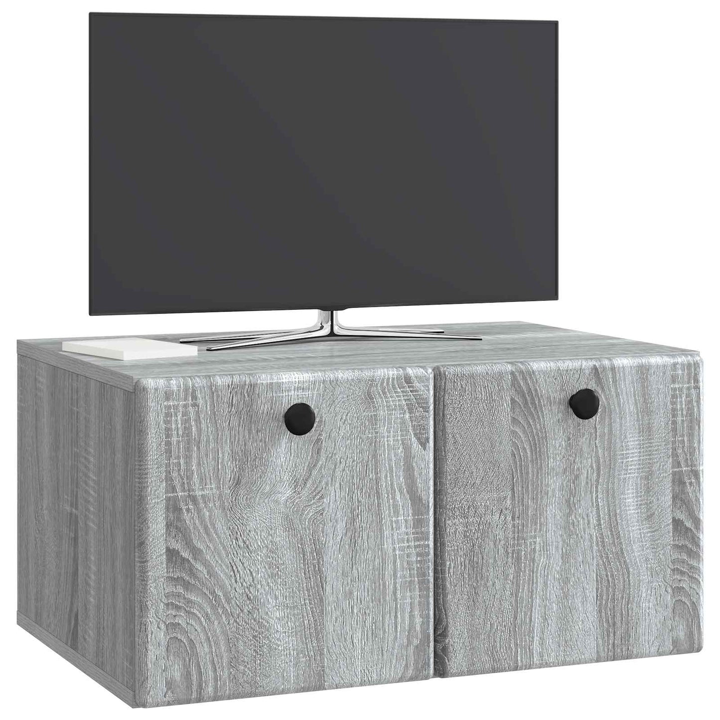 Væghængt TV-skab 59,5 x 41 x 30 cm Grå Sonoma Konstrueret træ