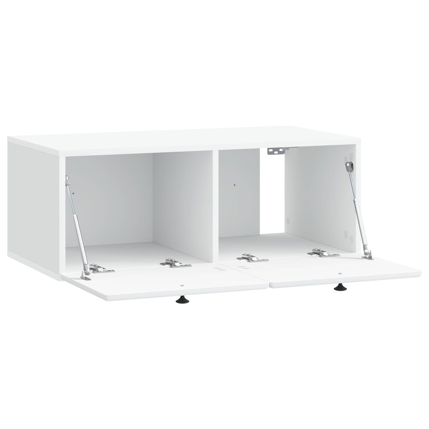 Væghængt TV-skab 78,5 x 41 x 30 cm Hvid Konstrueret træ