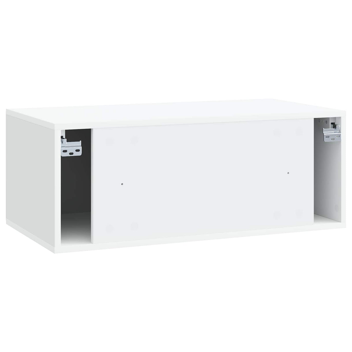 Væghængt TV-skab 78,5 x 41 x 30 cm Hvid Konstrueret træ