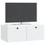 Væghængt TV-skab 78,5 x 41 x 30 cm Hvid Konstrueret træ