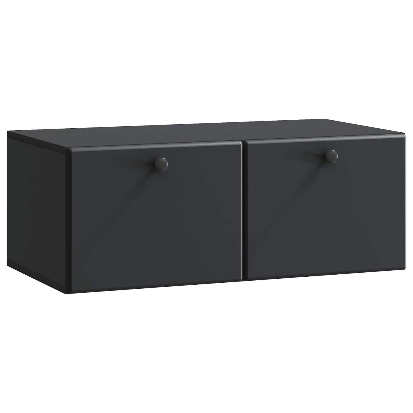 Væghængt TV-skab 78,5 x 41 x 30 cm Sort Konstrueret træ