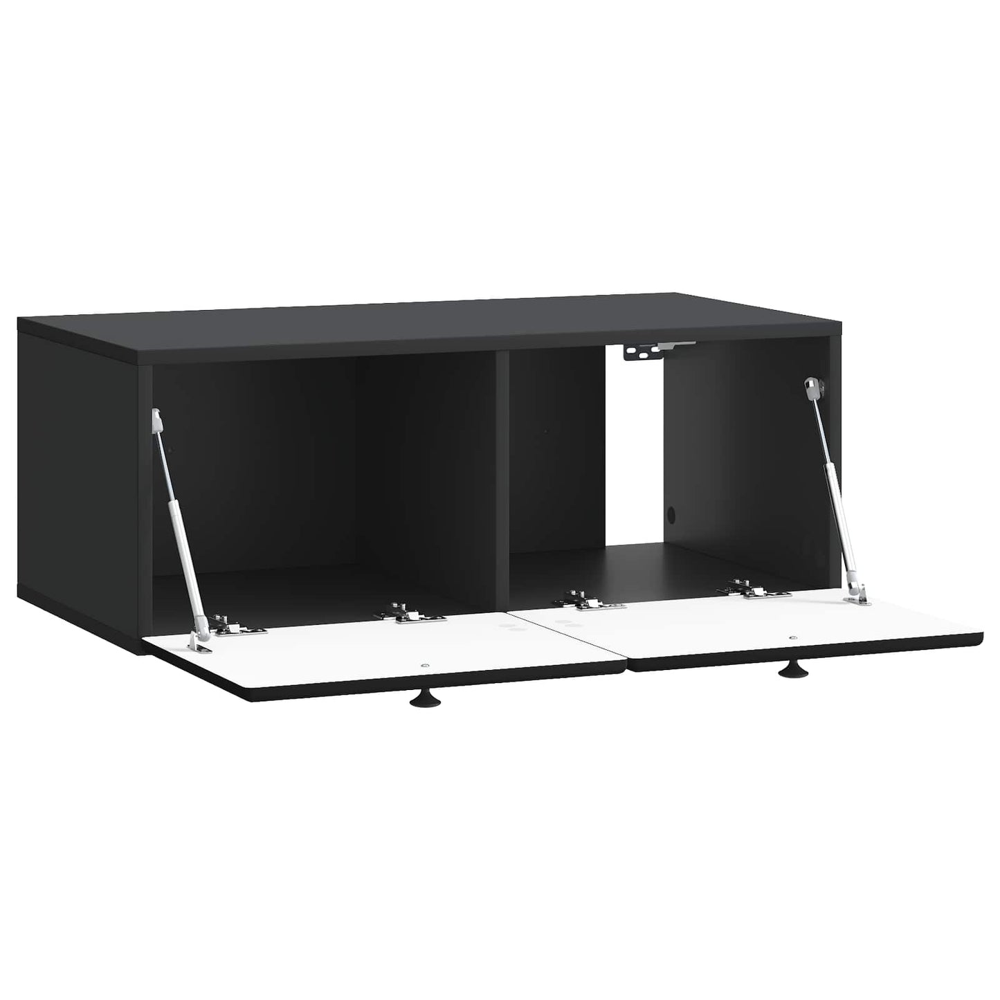 Væghængt TV-skab 78,5 x 41 x 30 cm Sort Konstrueret træ