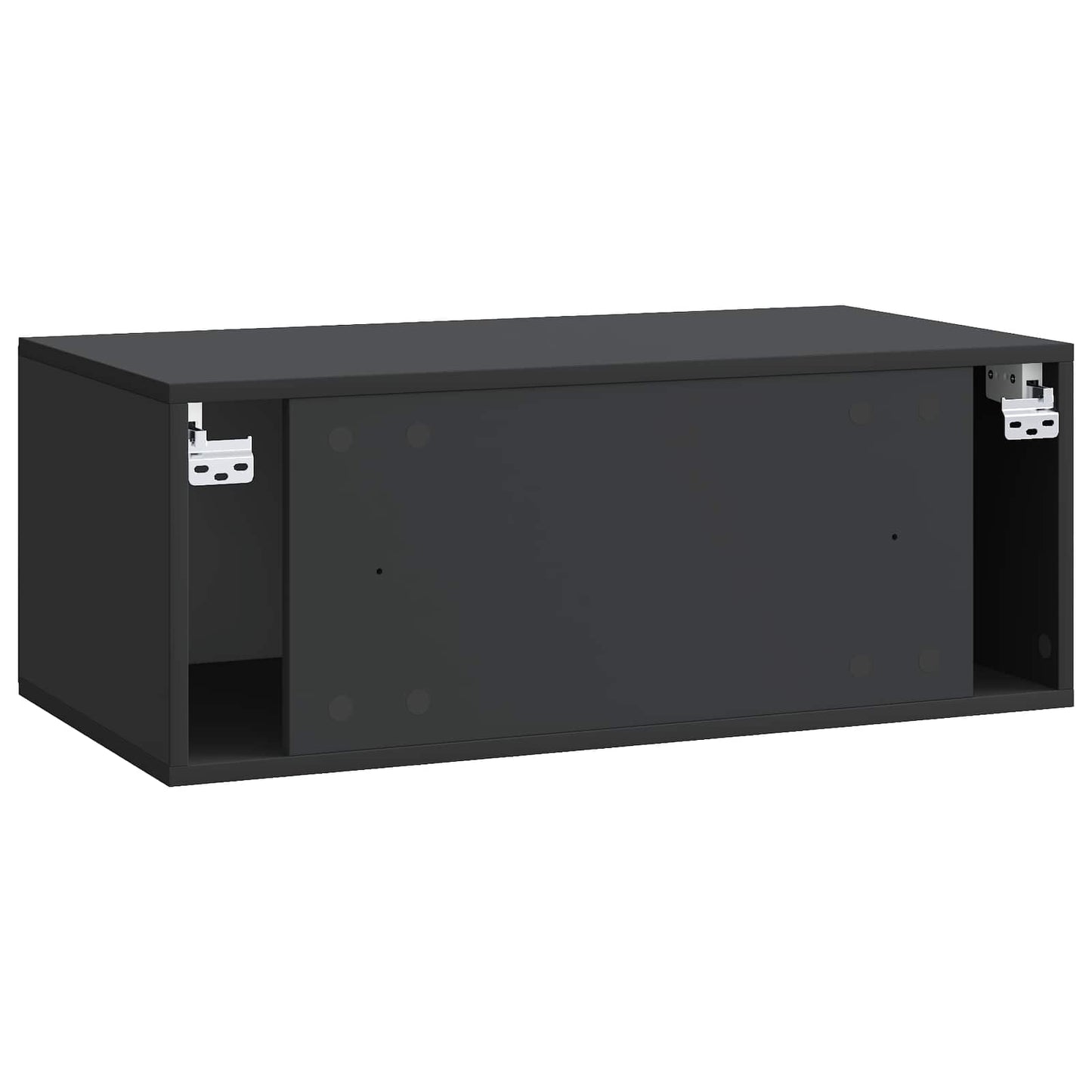 Væghængt TV-skab 78,5 x 41 x 30 cm Sort Konstrueret træ