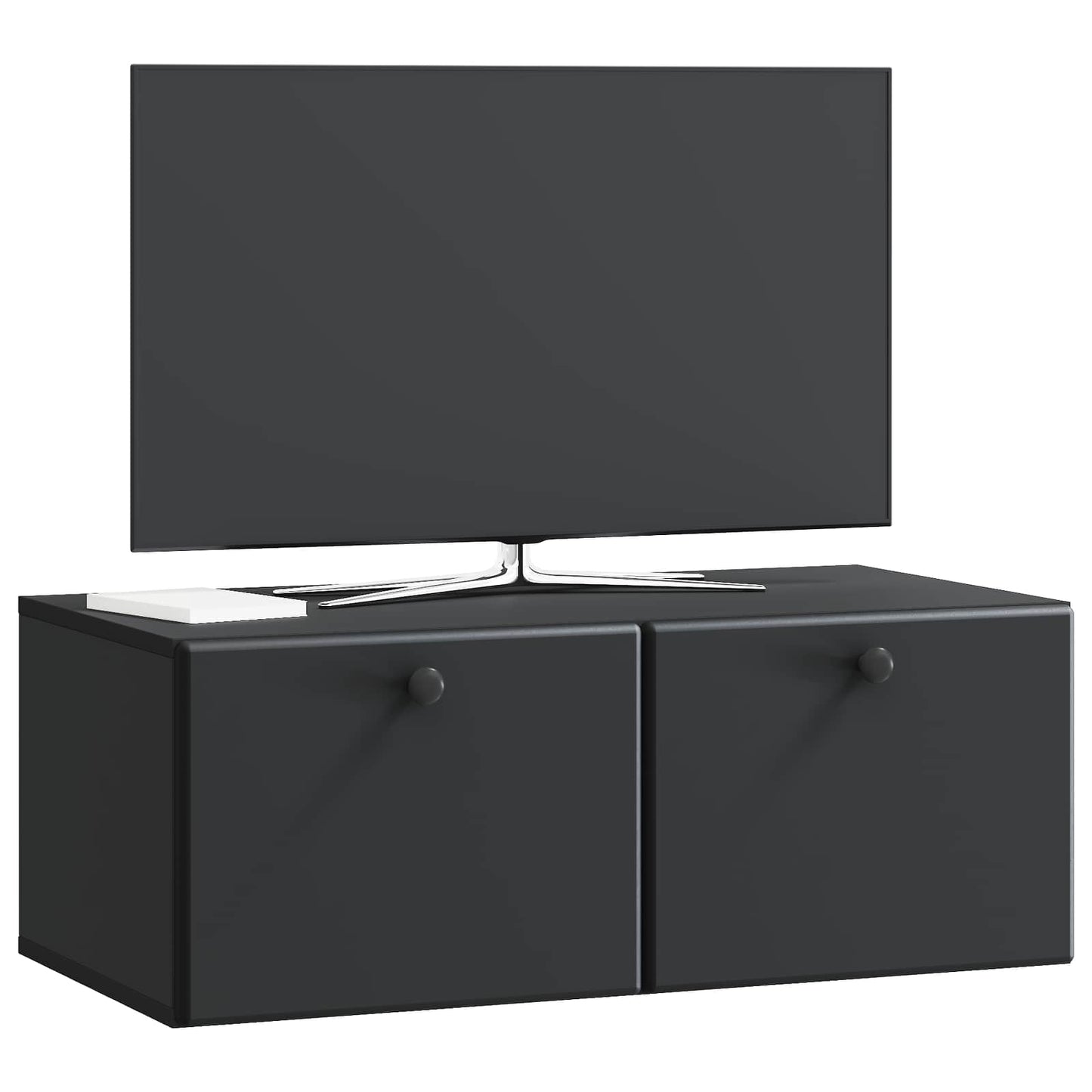 Væghængt TV-skab 78,5 x 41 x 30 cm Sort Konstrueret træ