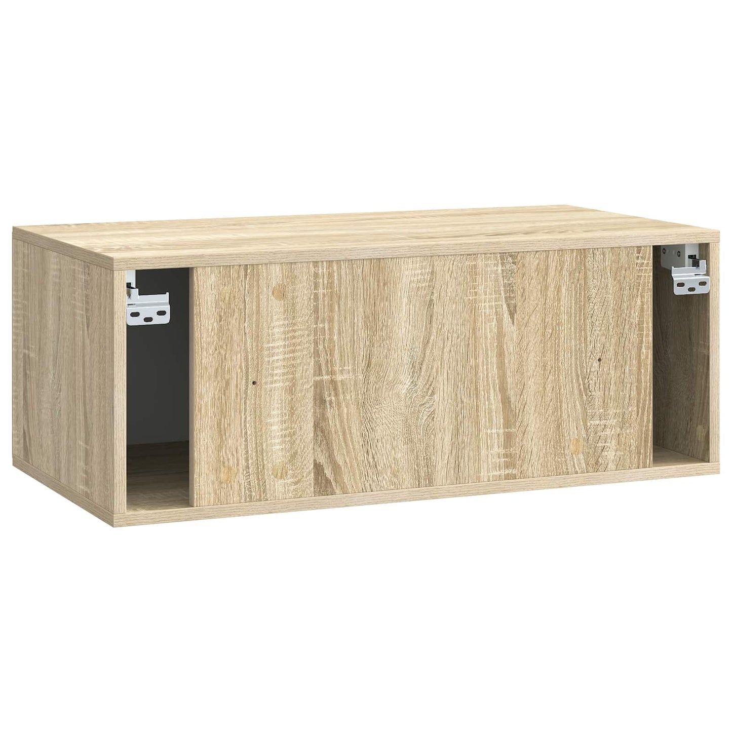 Væghængt TV-skab 78,5 x 41 x 30 cm Sonoma-eg Konstrueret træ