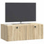 Væghængt TV-skab 78,5 x 41 x 30 cm Sonoma-eg Konstrueret træ