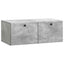 Væghængt TV-skab 78,5 x 41 x 30 cm Betongrå Konstrueret træ