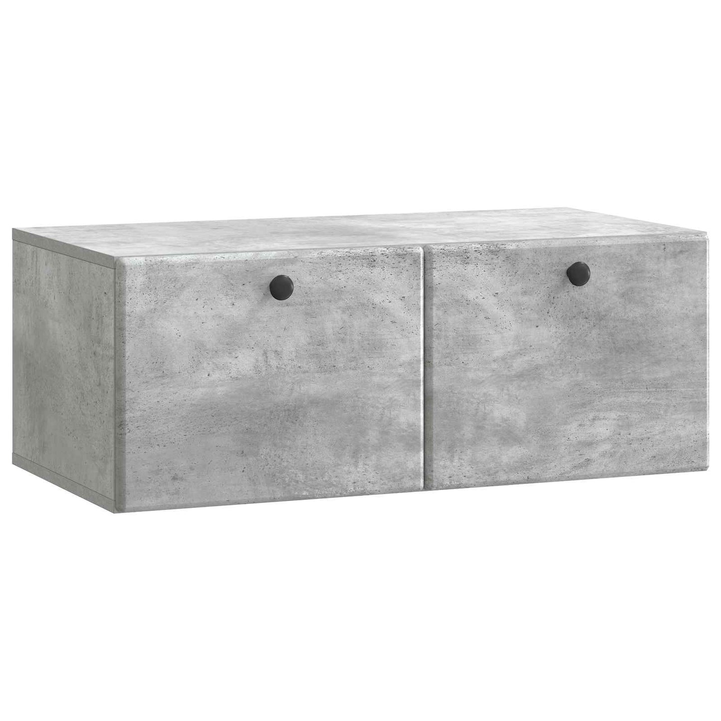 Væghængt TV-skab 78,5 x 41 x 30 cm Betongrå Konstrueret træ