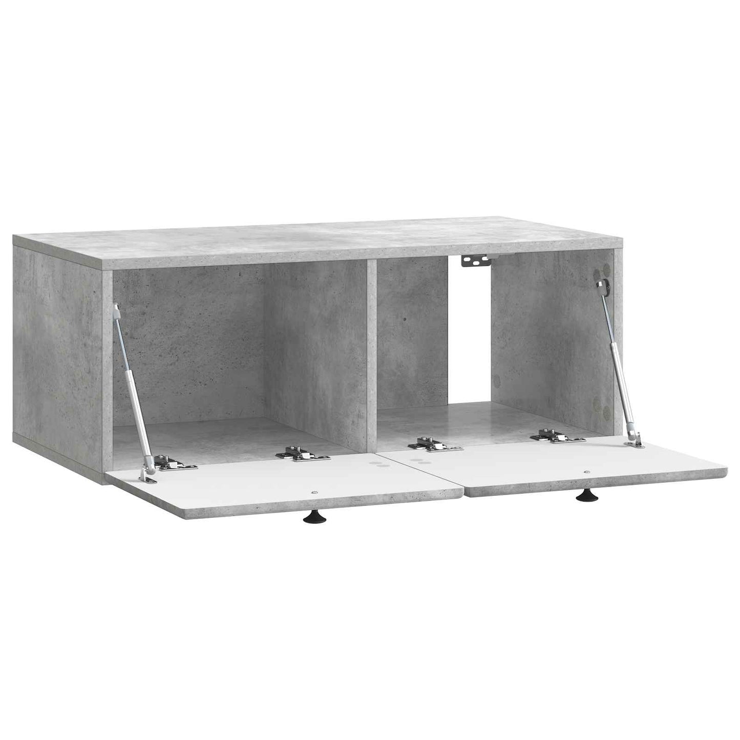 Væghængt TV-skab 78,5 x 41 x 30 cm Betongrå Konstrueret træ