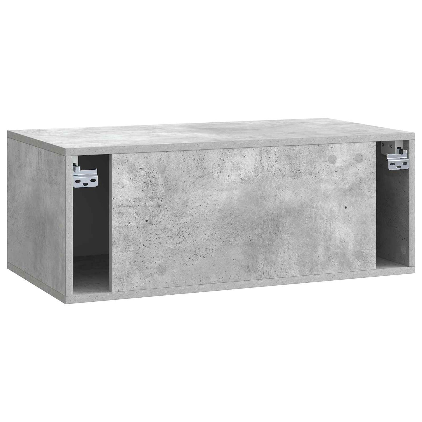 Væghængt TV-skab 78,5 x 41 x 30 cm Betongrå Konstrueret træ