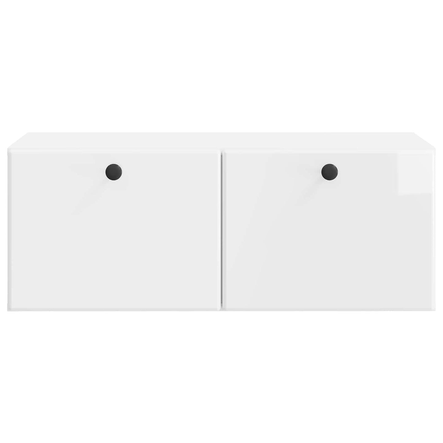 Væghængt TV-skab 78,5 x 41 x 30 cm Hvid højglans