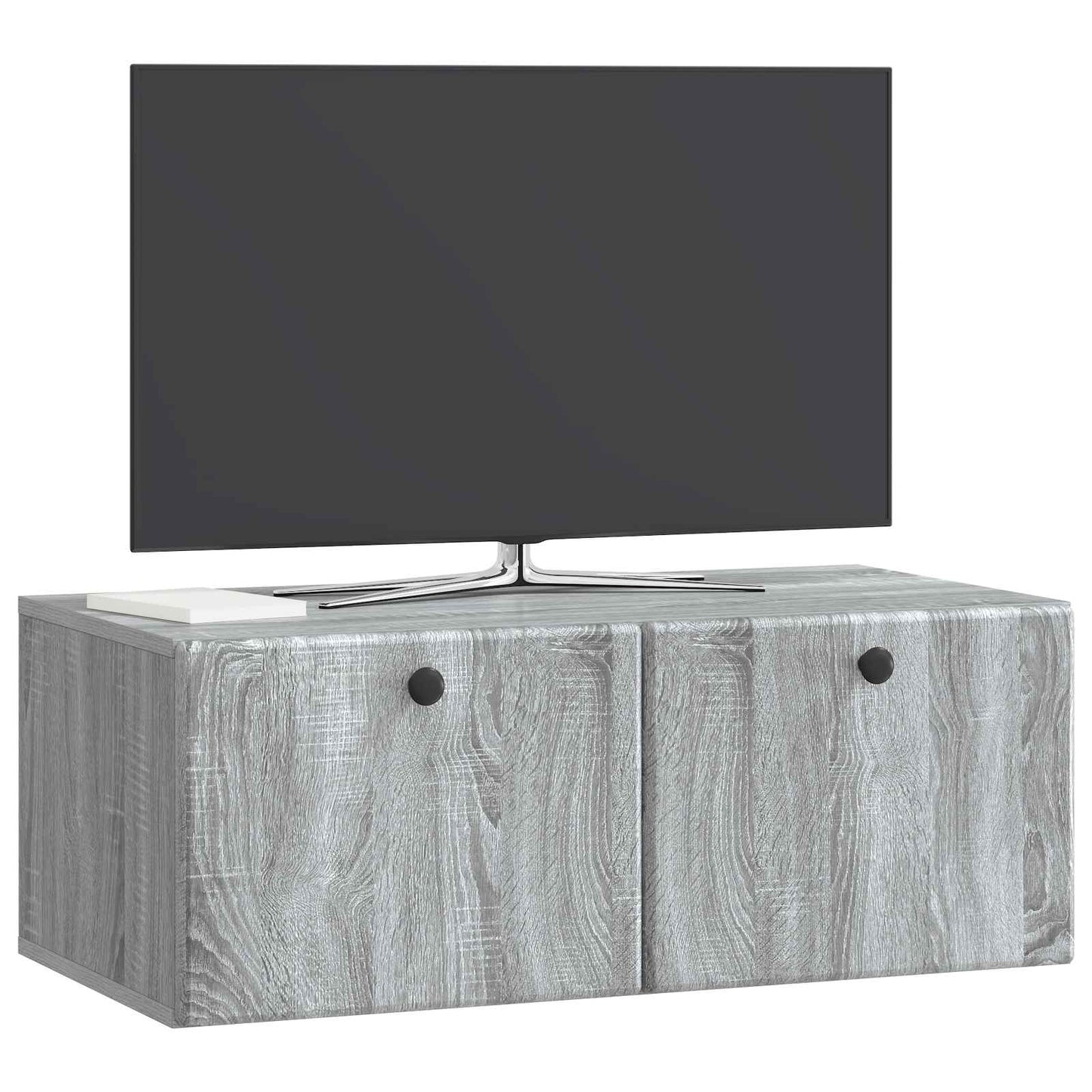 Væghængt TV-skab 78,5 x 41 x 30 cm Grå Sonoma Konstrueret træ