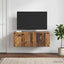 Væghængt TV-skab 78,5 x 41 x 30 cm Gammelt træ Konstrueret træ