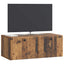 Væghængt TV-skab 78,5 x 41 x 30 cm Gammelt træ Konstrueret træ