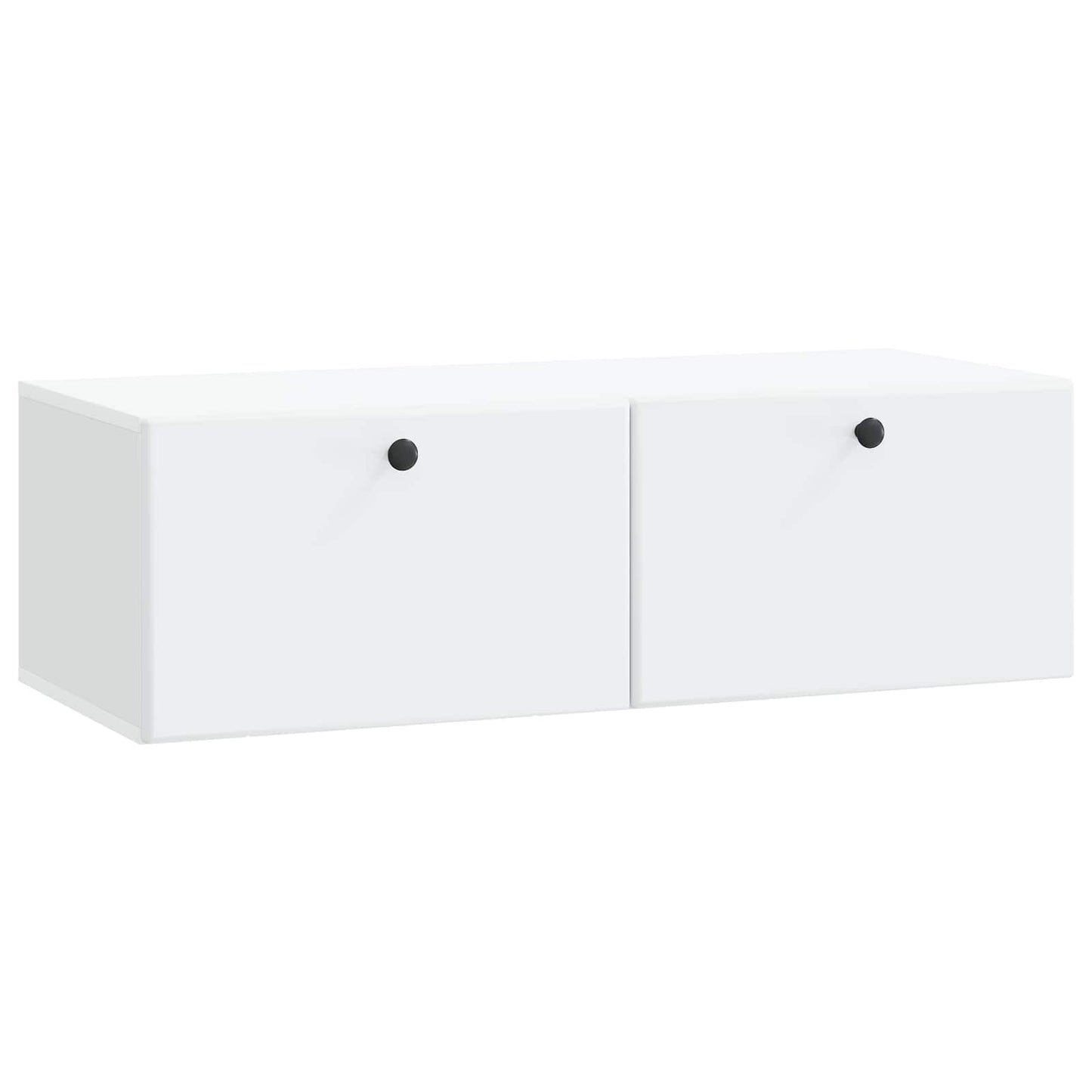 Væghængt TV-skab 98 x 41 x 30 cm Hvid Konstrueret træ