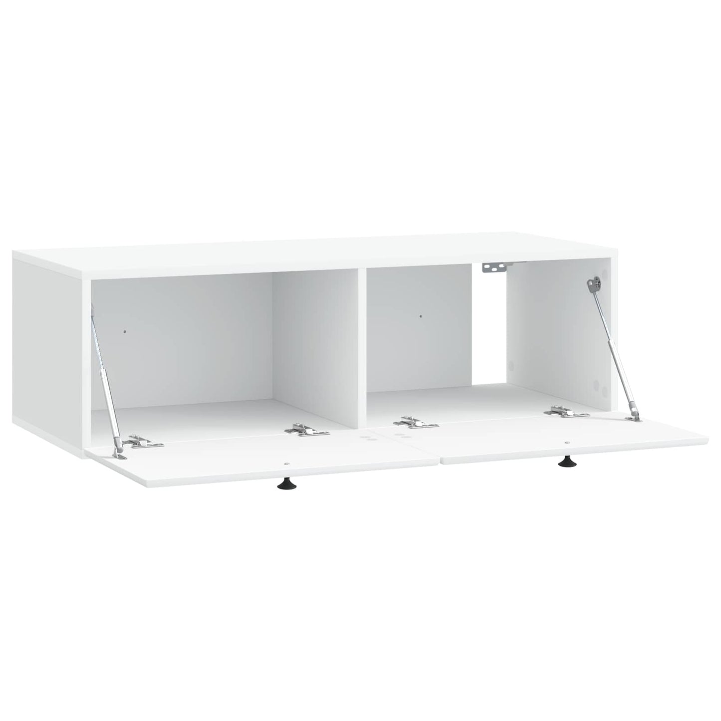 Væghængt TV-skab 98 x 41 x 30 cm Hvid Konstrueret træ