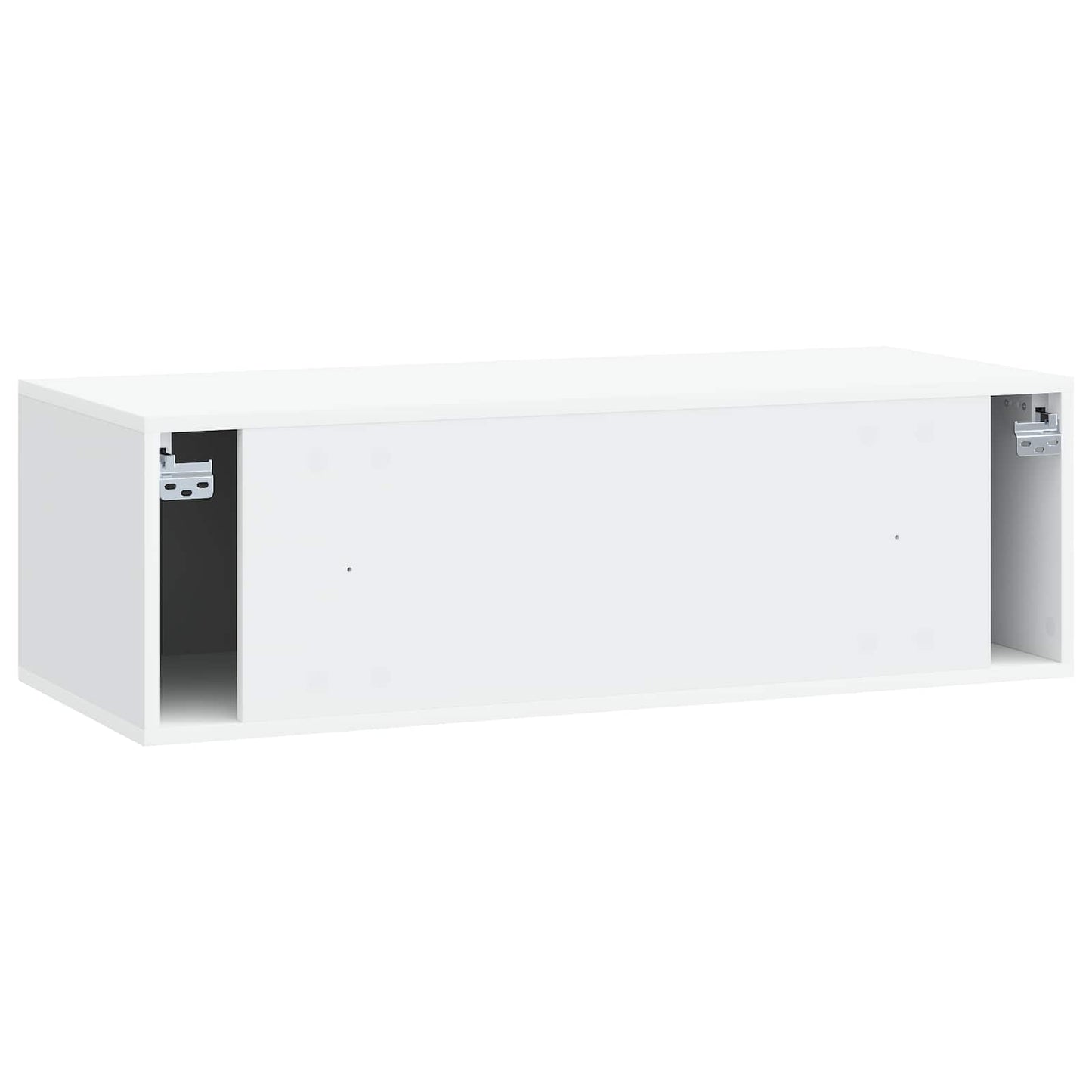 Væghængt TV-skab 98 x 41 x 30 cm Hvid Konstrueret træ