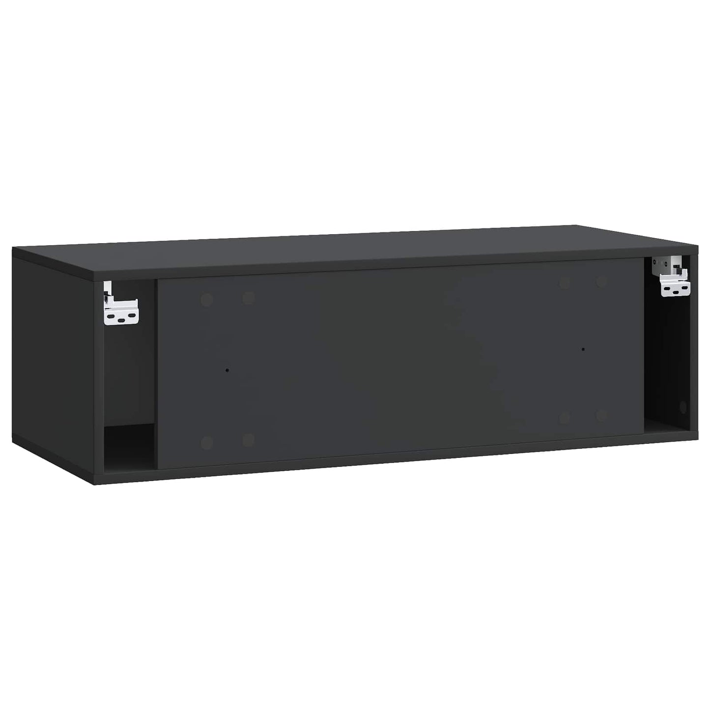 Væghængt TV-skab 98 x 41 x 30 cm Sort Konstrueret træ