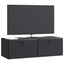 Væghængt TV-skab 98 x 41 x 30 cm Sort Konstrueret træ