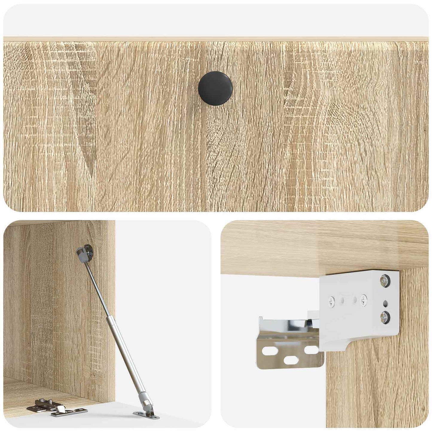 Væghængt TV-skab 98 x 41 x 30 cm Sonoma-eg Konstrueret træ