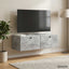 Væghængt TV-skab 98 x 41 x 30 cm Betongrå Konstrueret træ