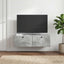 Væghængt TV-skab 98 x 41 x 30 cm Betongrå Konstrueret træ