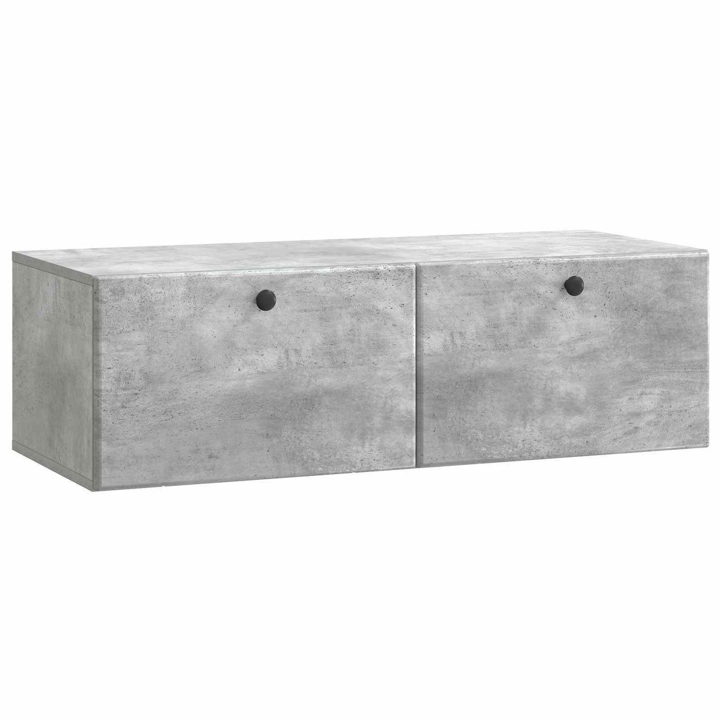 Væghængt TV-skab 98 x 41 x 30 cm Betongrå Konstrueret træ