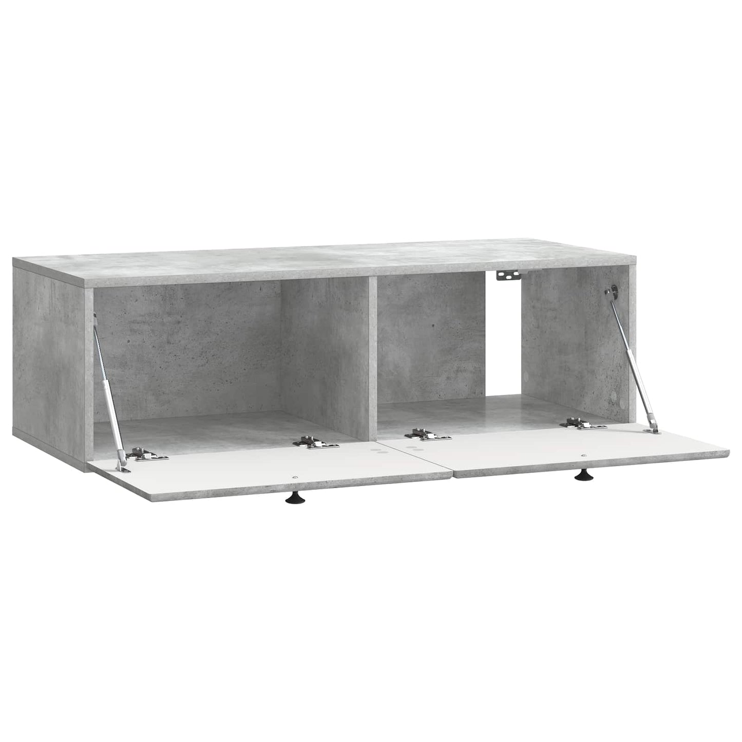 Væghængt TV-skab 98 x 41 x 30 cm Betongrå Konstrueret træ