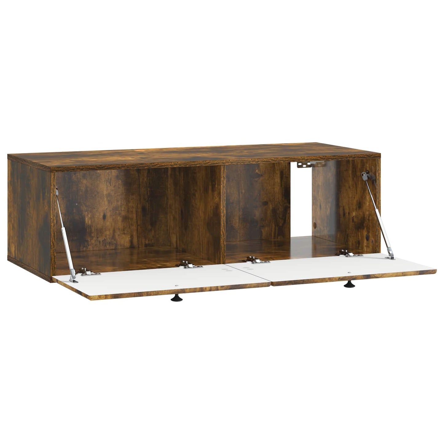 Væghængt TV-skab 98 x 41 x 30 cm Røget eg Konstrueret træ