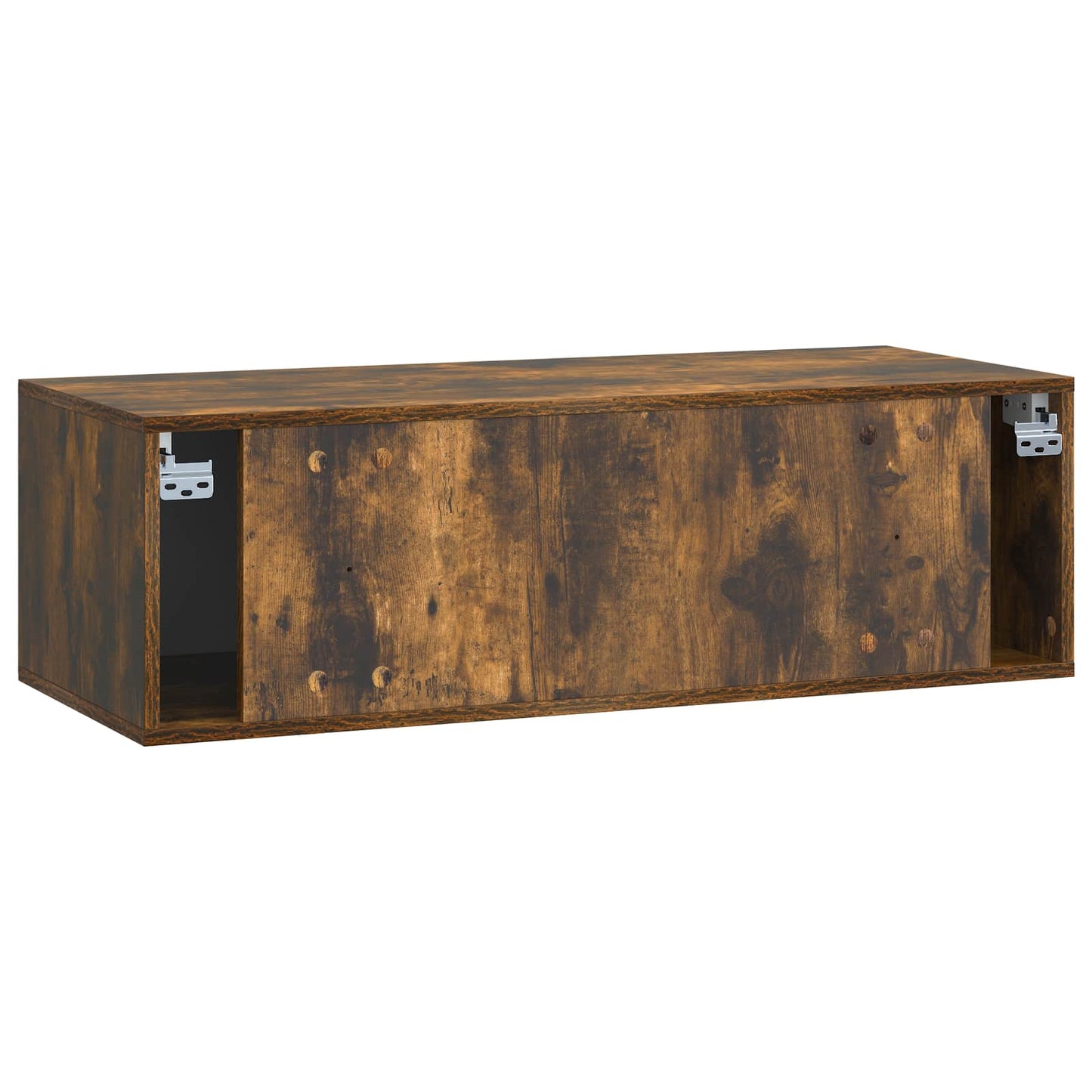 Væghængt TV-skab 98 x 41 x 30 cm Røget eg Konstrueret træ