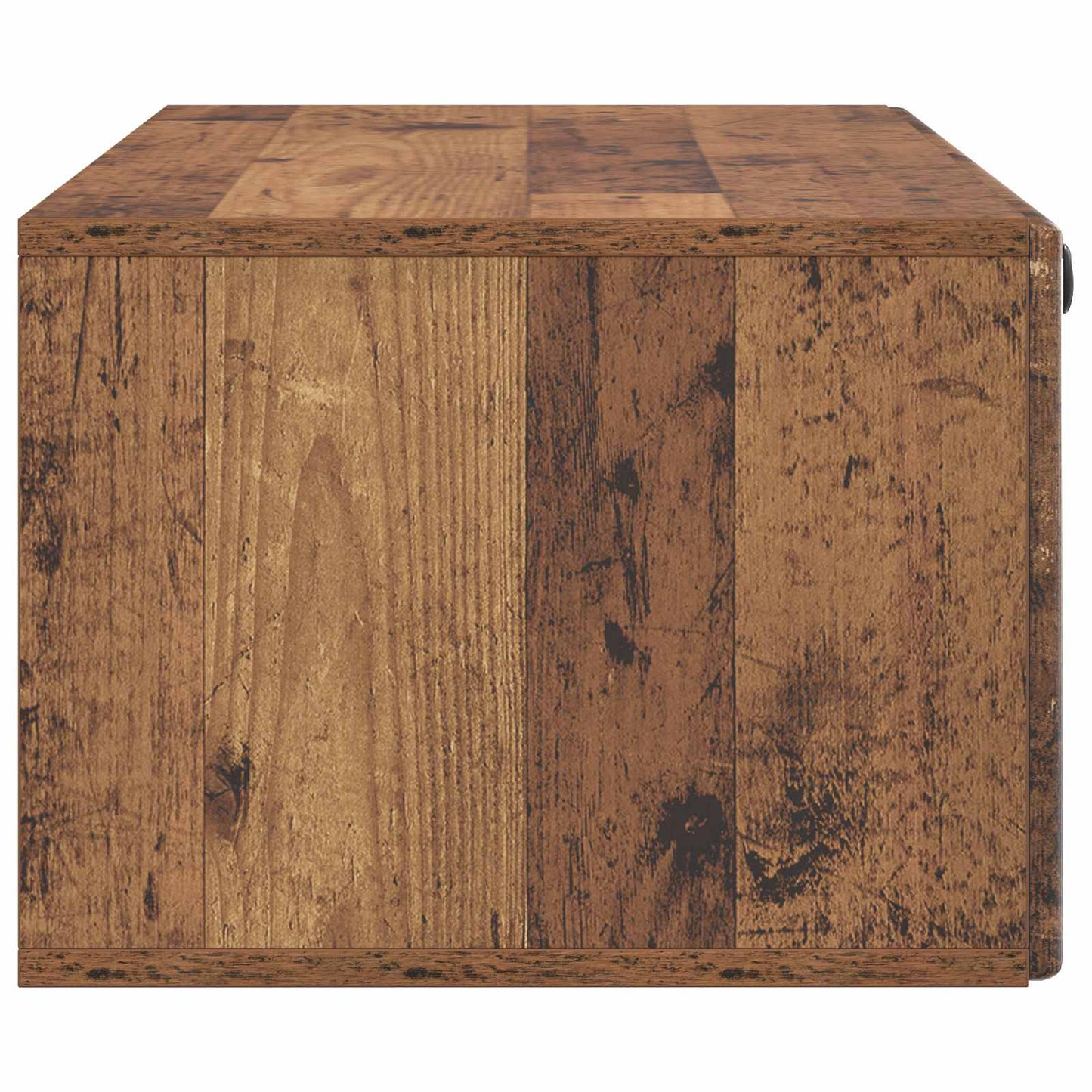 Væghængt TV-skab 98 x 41 x 30 cm Gammelt træ Konstrueret træ