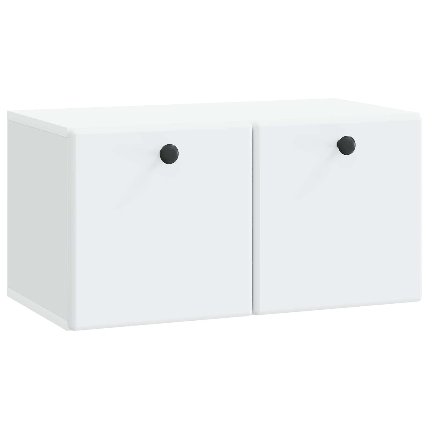 Væghængt TV-skab 59,5 x 31 x 30 cm Hvid Konstrueret træ