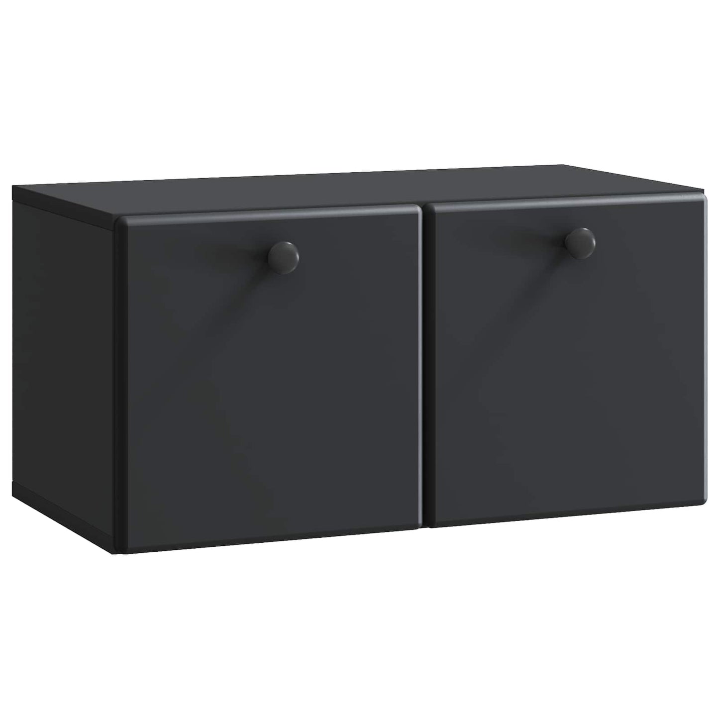 Væghængt TV-skab 59,5 x 31 x 30 cm Sort Konstrueret træ