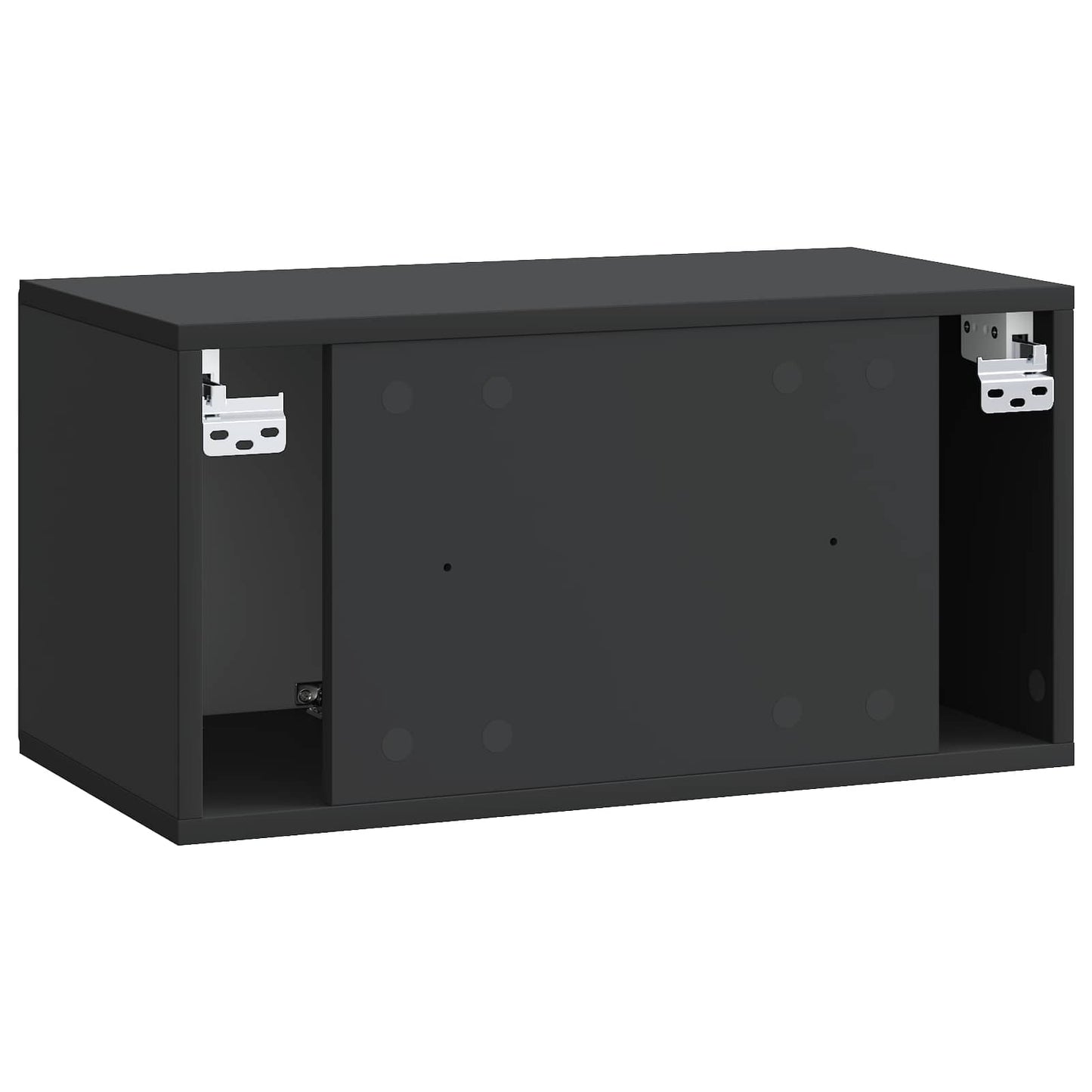Væghængt TV-skab 59,5 x 31 x 30 cm Sort Konstrueret træ